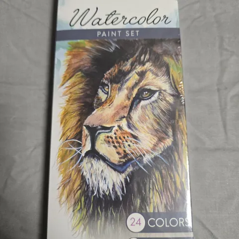 APPROXIMATELY 10 MOZART WATERCOLOR PAINT SET - 24 COLORS WITH BRUSH INCLUDED