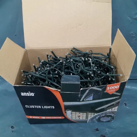 BOXED ANSIO 1000 LED CLUSTER LIGHTS 