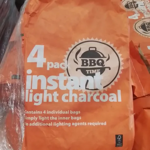 PALLET CONTAINING APPROXIMATELY 100 BRAND NEW 4 PACK INSTANT LIGHT CHARCOAL BAGS