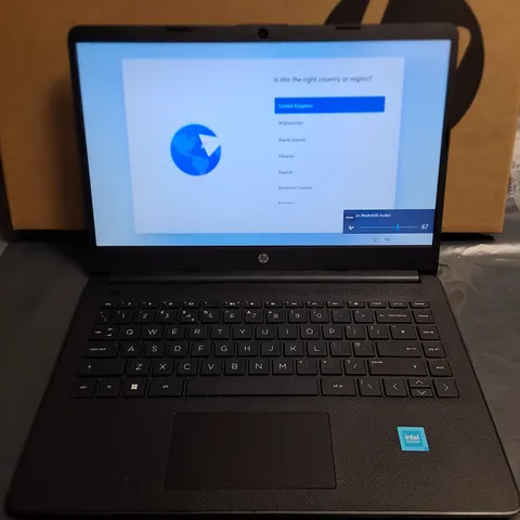 BOXED HP INTEL CELERON LAPTOP IN BLACK - 14S-DQ0000SA