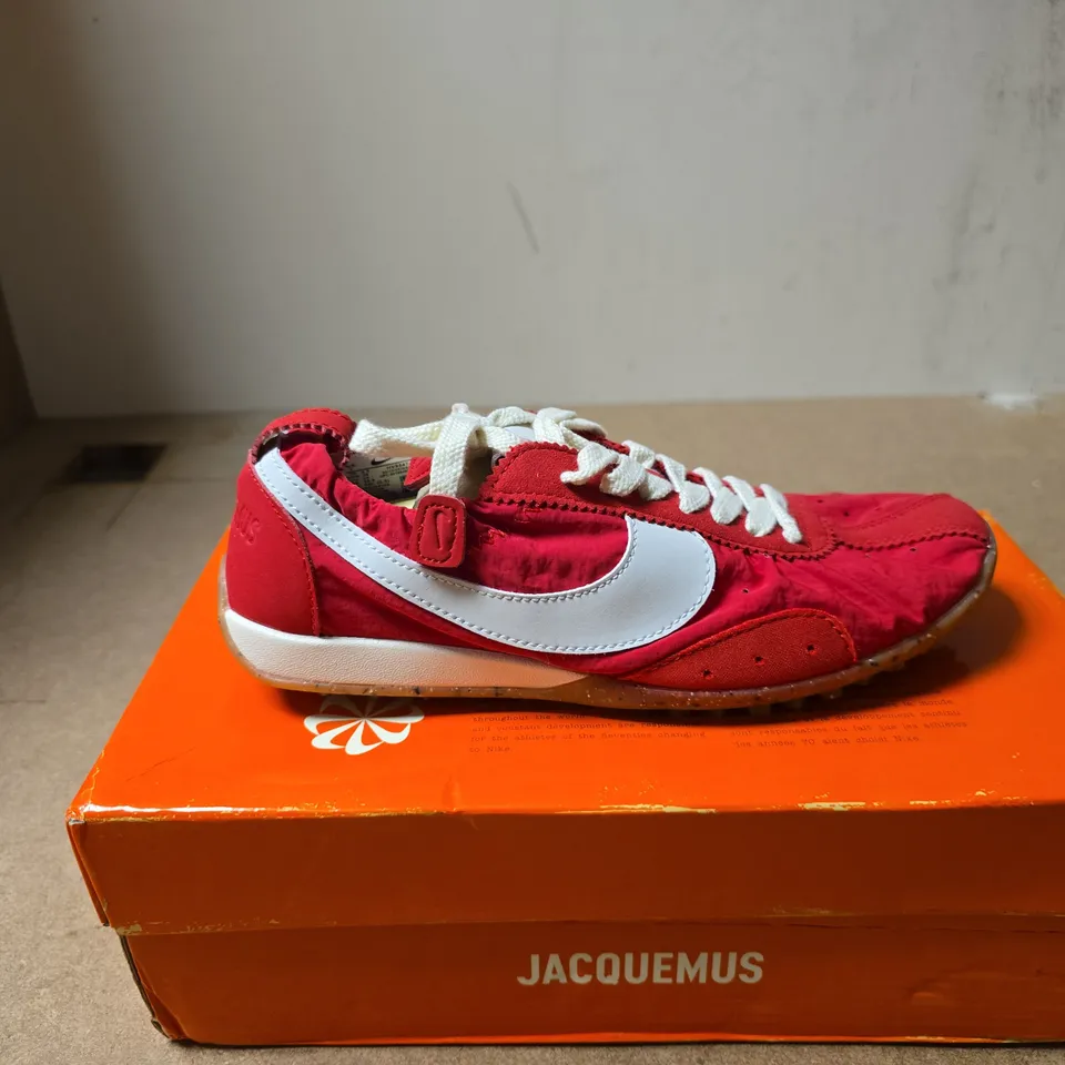 NIKE WOMENS JACQUEMUS MOON SHOE RED UK 4.5 BOXED