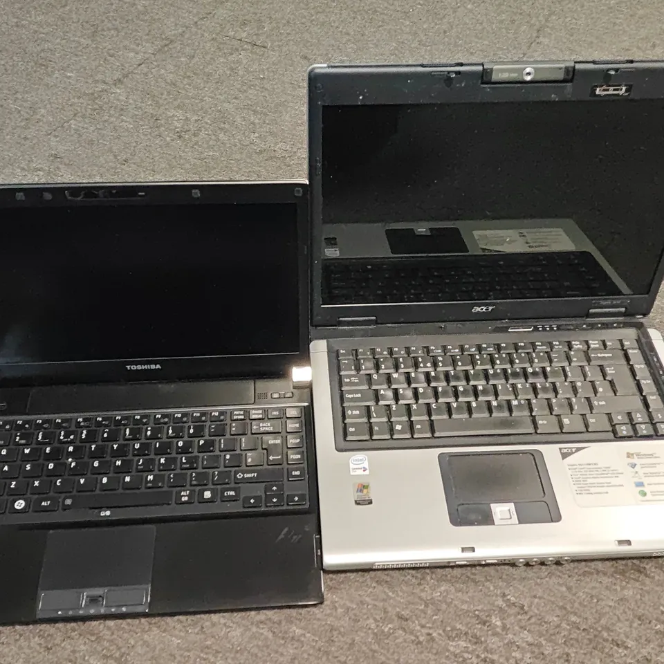 LOT OF 6 ASSORTED LAPTOPS TO INCLUDE HP, ASUELLS AND TOSHIBA