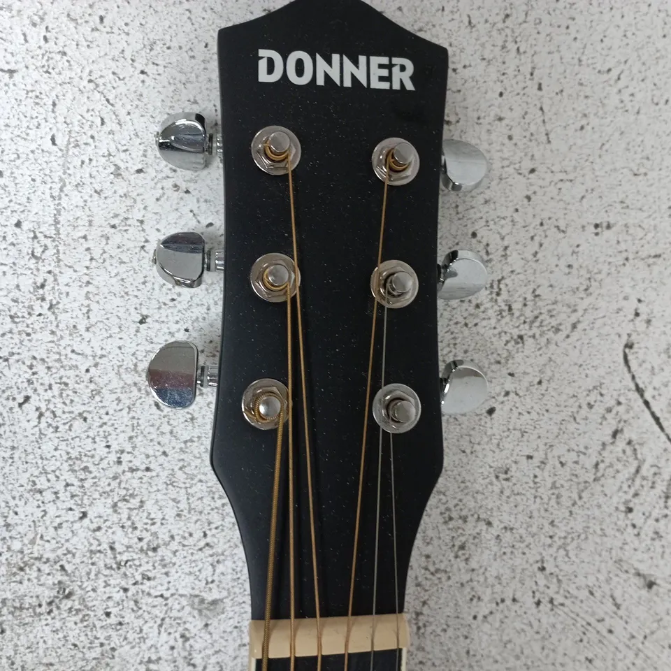 DONNER ACOUSTIC GUITAR – BLACK FINISH