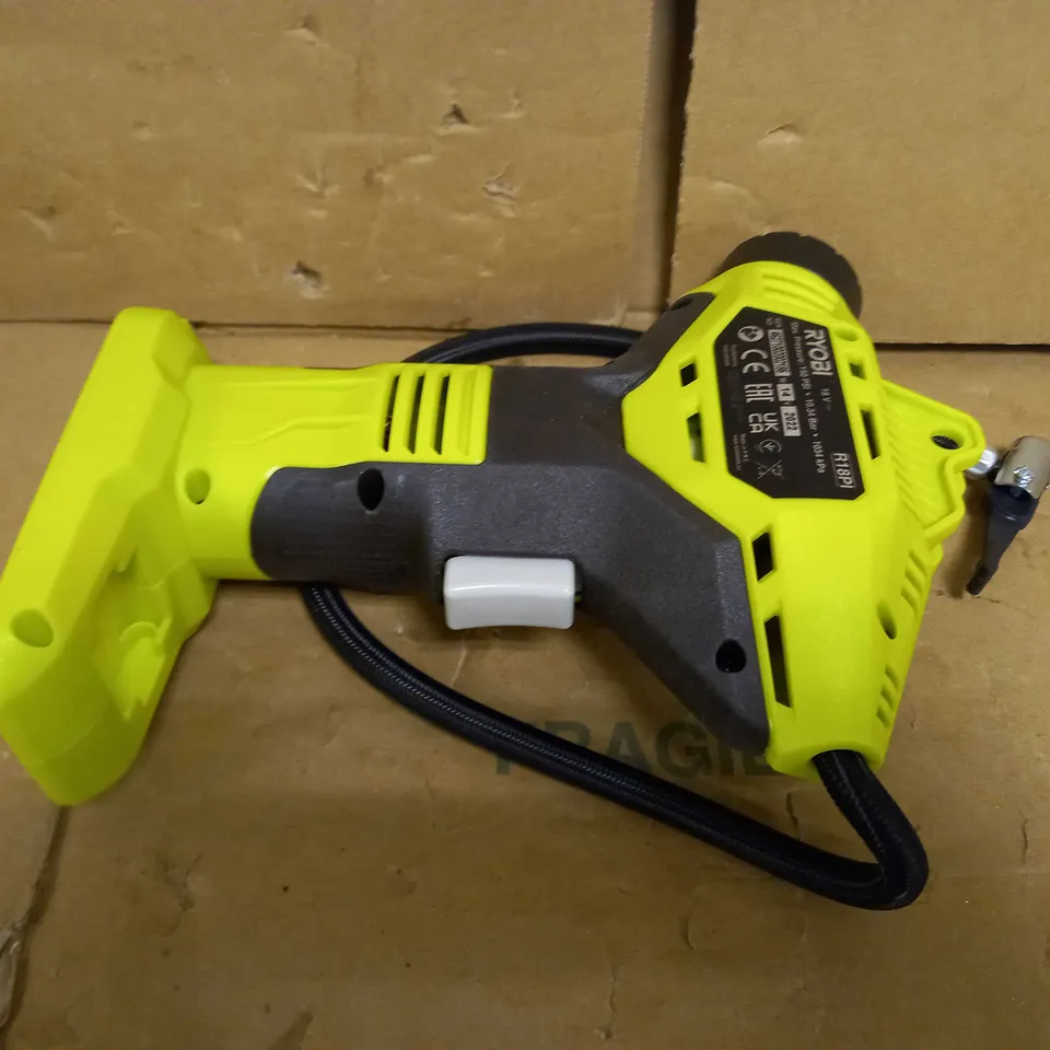 RYOBI R18PI CORDLESS HIGH PRESSURE INFLATOR