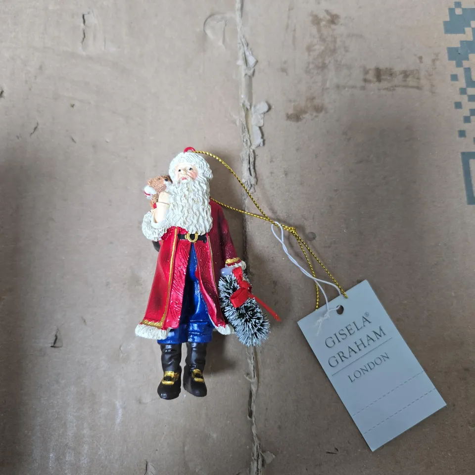 BOX OF APPROXIMATELY 12 GISELA GRAHAM FATHER CHRISTMAS TREE DECORATIONS