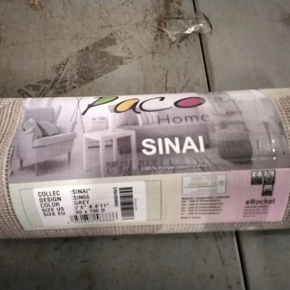 BRAND NEW PACO SINAI SIN66 GREY RUG 80X150CM