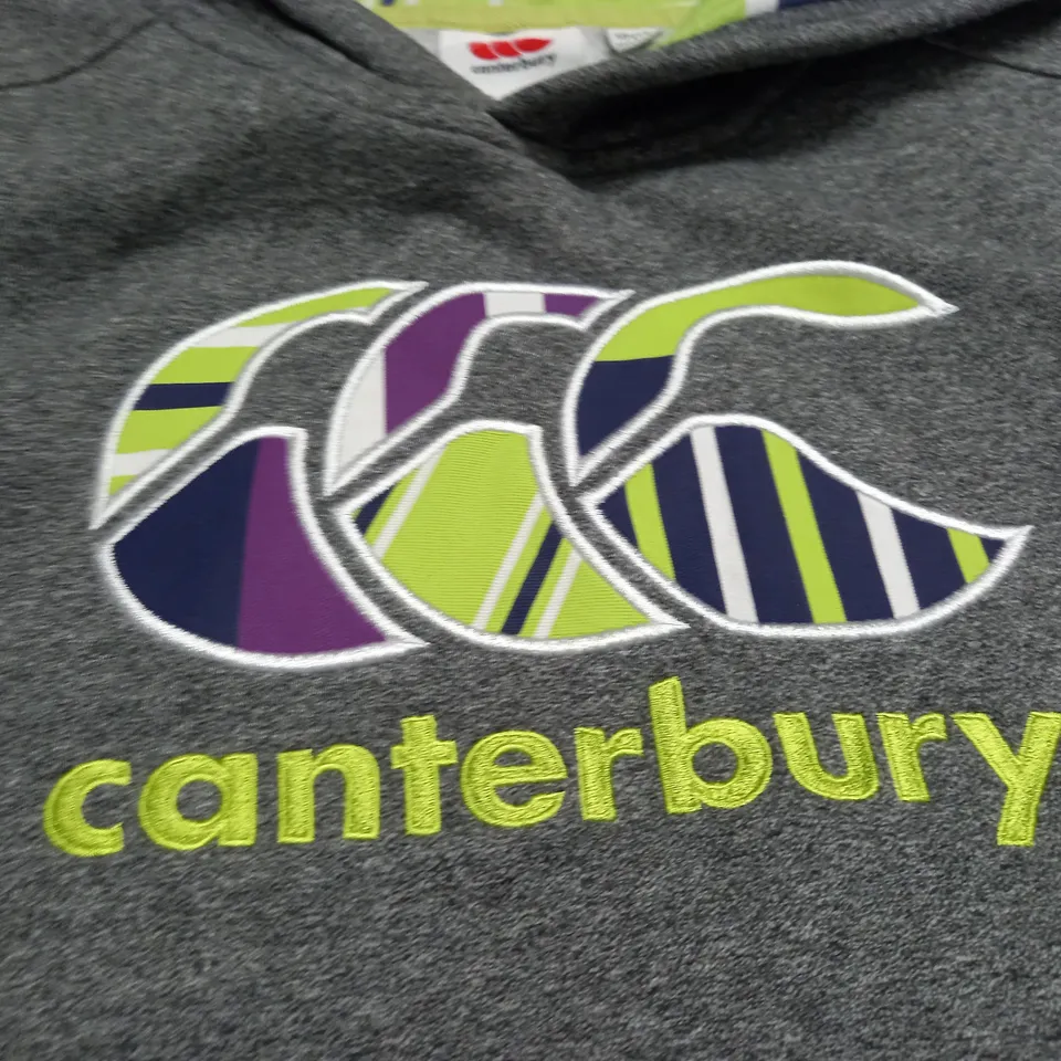 CANTERBURY UGLIES GREY HOODIE - 10 YRS