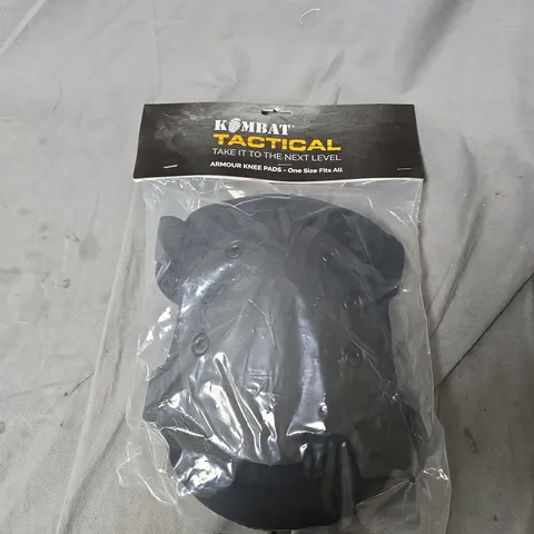 KOMBAT TACTICAL ARMOUR KNEE PADS – ONE SIZE FITS ALL (SEALED IN ORIGINAL PACKAGING)