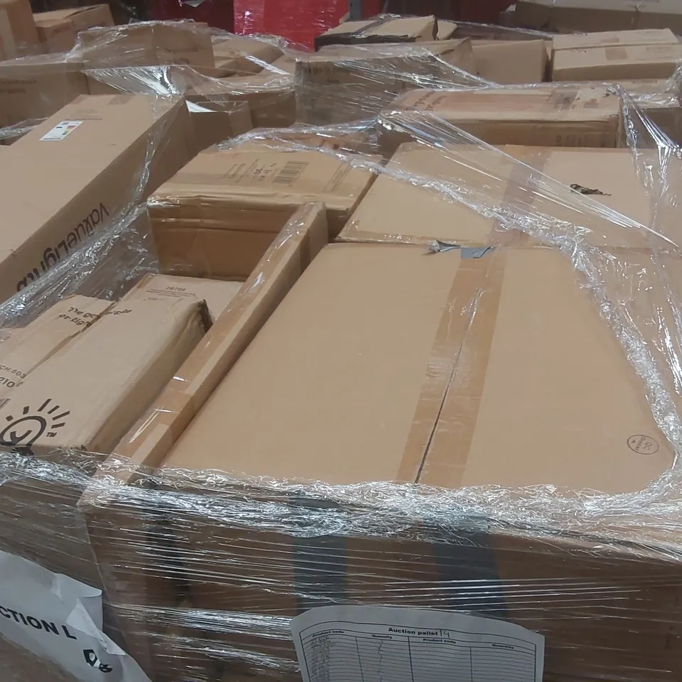 PALLET CONTAINING A VERY LARGE QUANTITY OF ASSORTED DESIGNER LIGHTING PRODUCTS