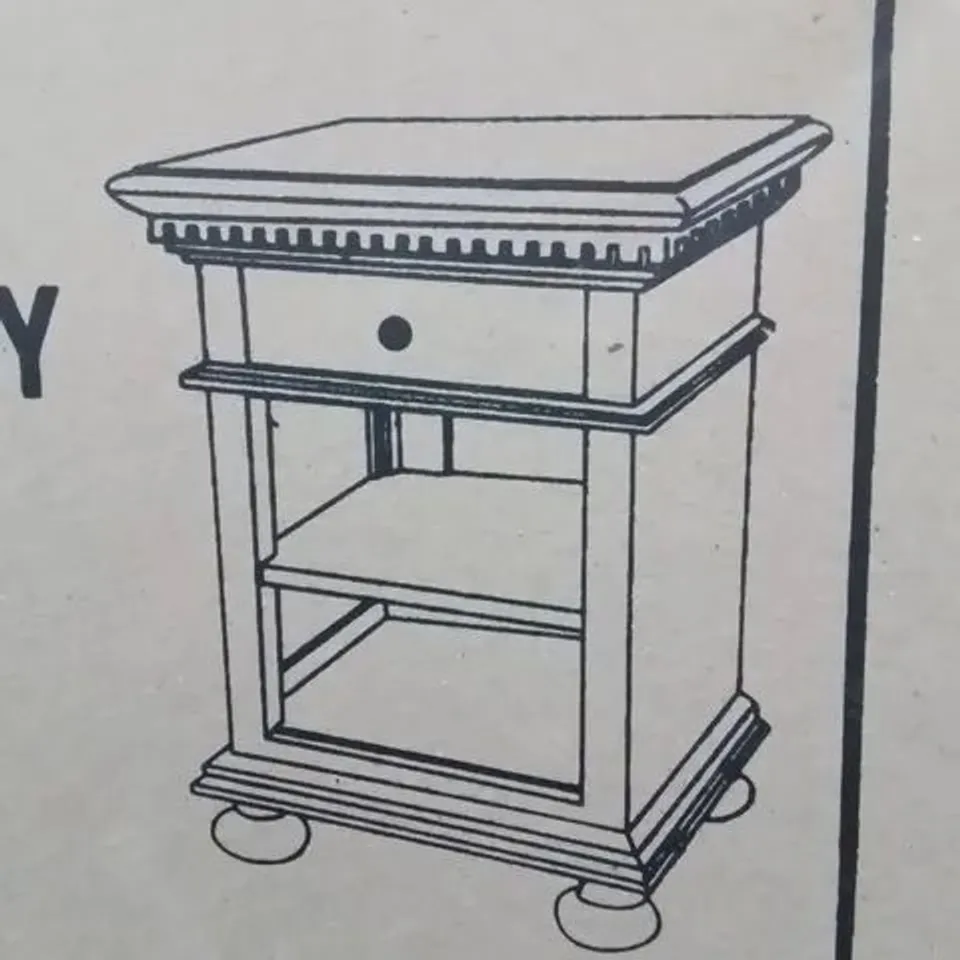 BRAND NEW HOMESDIRECT365 BAKERSFIELD BEDSIDE TABLE ASW