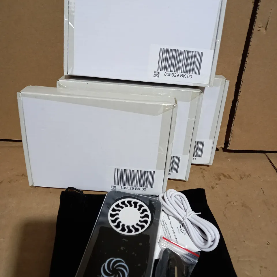 LOT OF 5 FAN U PORTABLE & RECHARGEABLE FANS - BLACK
