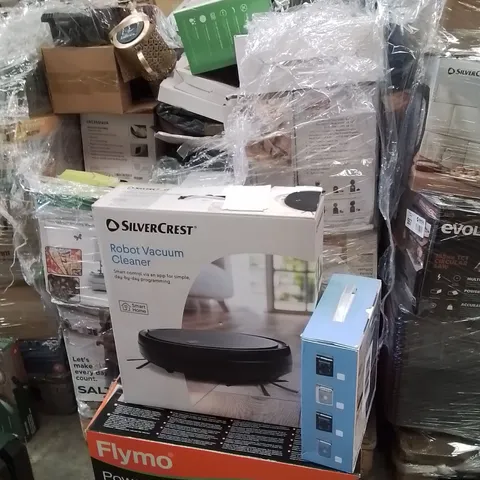 PALLET TO CONTAIN A LARGE QUANTITY OF ELECTRICAL PRODUCTS TO INCLUDE;POWERVAC 3000,ROBOT VACUUM CLEANER,MINI FAN