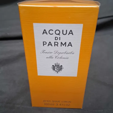 BOXED AND SEALED ACQUA DI PARMA TONICO DOPOBARBA ALLA COLONIA AFTER SHAVE LOTION 100ML