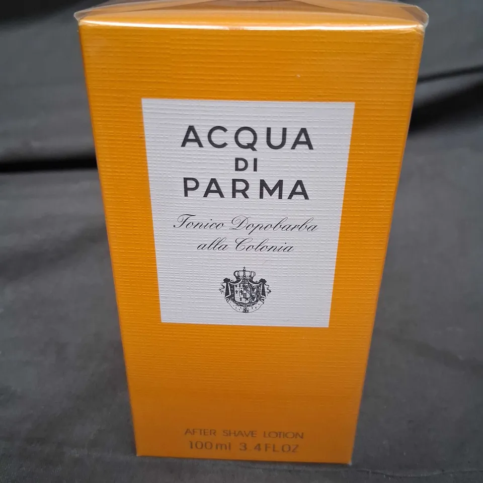 BOXED AND SEALED ACQUA DI PARMA TONICO DOPOBARBA ALLA COLONIA AFTER SHAVE LOTION 100ML