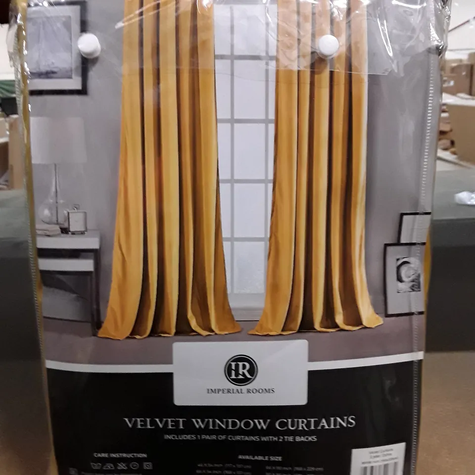 HEAVY VELVET EYELET SHEER READY MADE WINDOW CURTAINS
