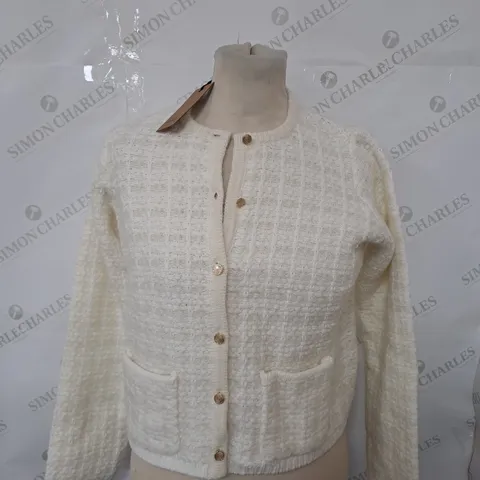HUSH BETTIE TEXTURED KNITTED JACKET SIZE XXS 
