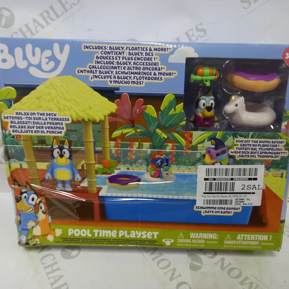 BLUEY POOL TIME FUN PLAYSET  RRP £19.99