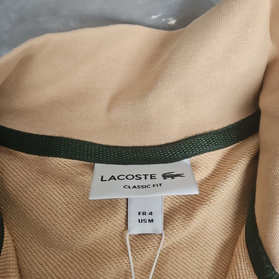 LACOSTE CLASSIC FIT POLO SHIRT – BEIGE (US M, FR 4)