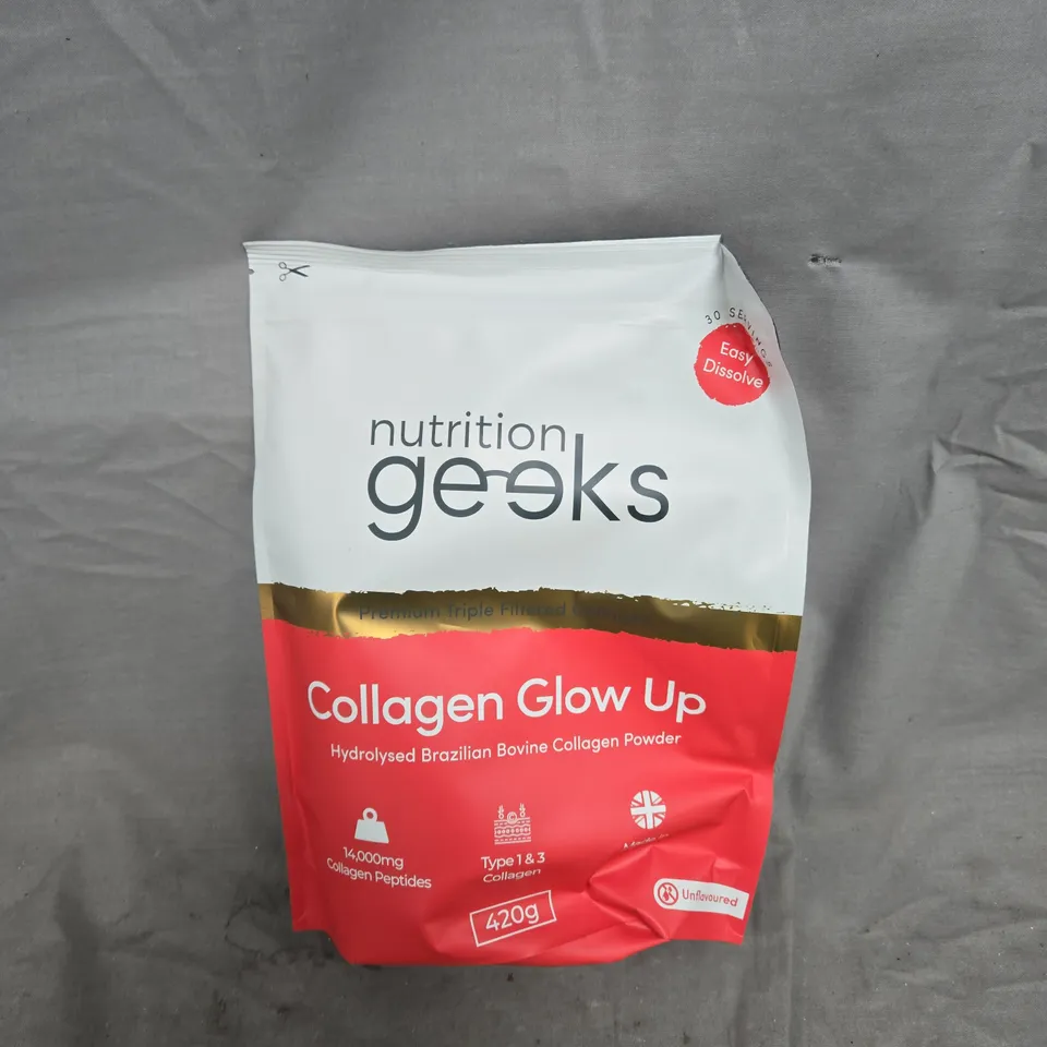 NUTRITION GEEKS COLLAGEN GLOW UP UNFLAVOURED (420G)