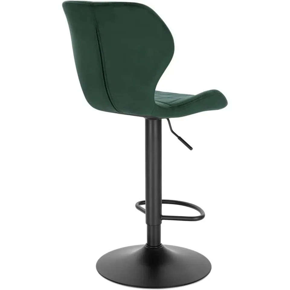 BOXED ECCELLENTE SIGNATURE LEATHER BAR STOOL - LIME GREEN (1 BOX)