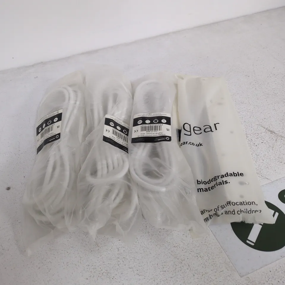 LOT OF 4 5M 6-WAY POWER EXTENSION BLOCKS