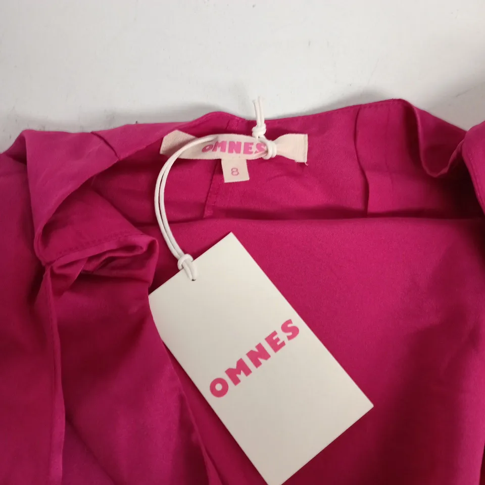 OMNES PINK SATIN DRESS – UK SIZE 8