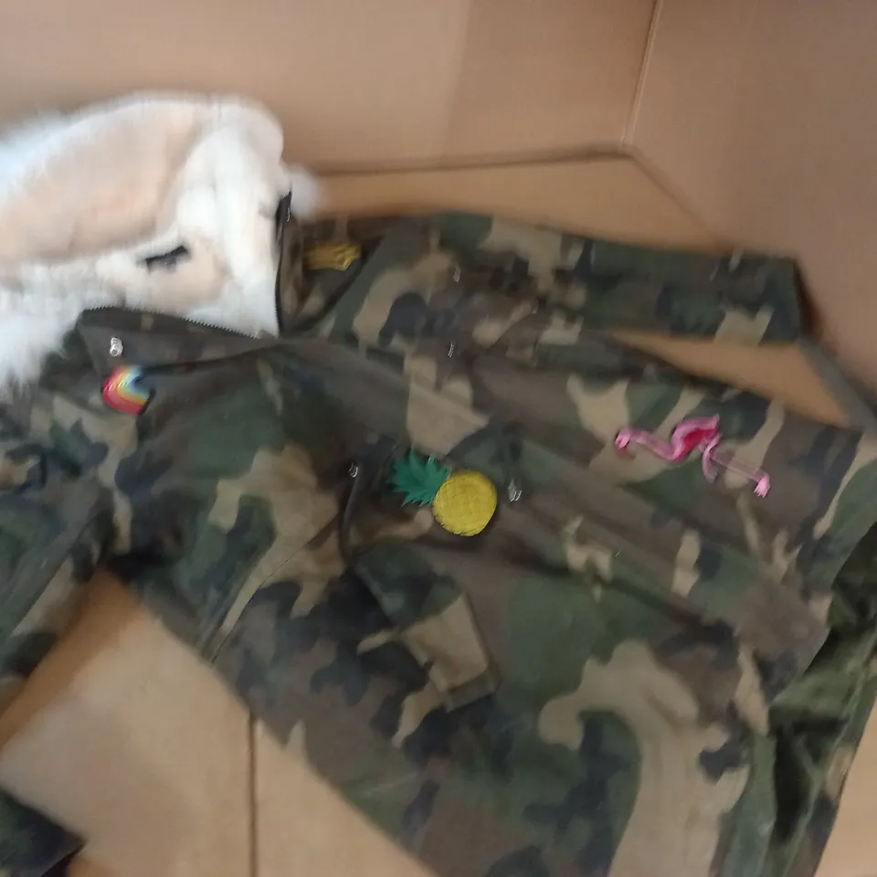 O.P.D.V. FLEECE LINED COAT WITH CAMO OUTER LAYER - T40