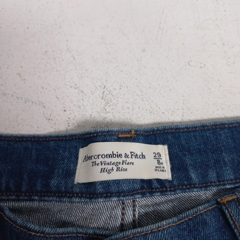 ABERCROMBIE & FITCH THE VINTAGE FLARE HIGH RISE JEANS – (WAIST 29IN)