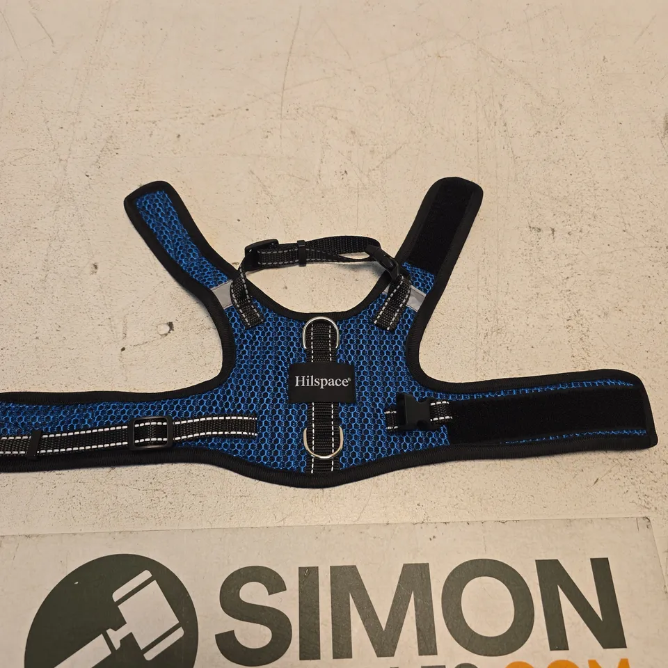 HILSPACE DOG HARNESS – BLUE MESH WITH LEASH