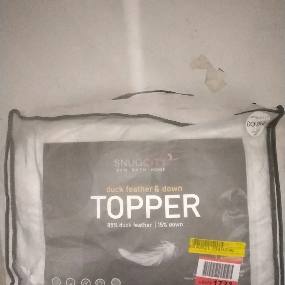 SNUG CITY LUXURY GOOSE FEATHER AND DOWN TOPPER