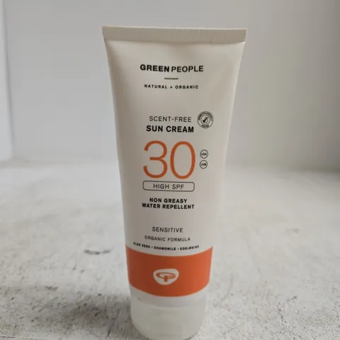 GREEN PEOPLE NATURAL + ORGANIC SUN CREAM SPF 30 – SCENT-FREE, FOR SENSITIVE SKIN