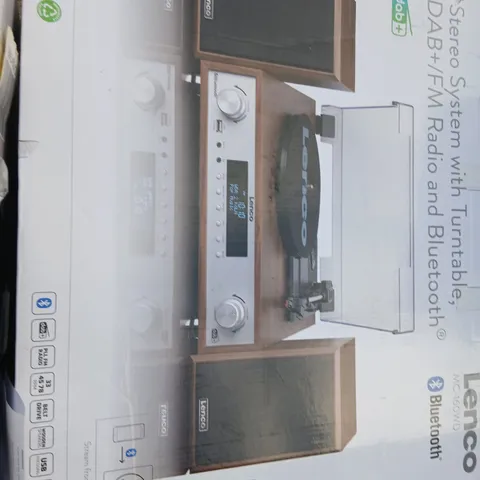 BOXED LENCO MC-160WD STEREO SYSTEM TURNTABLE 