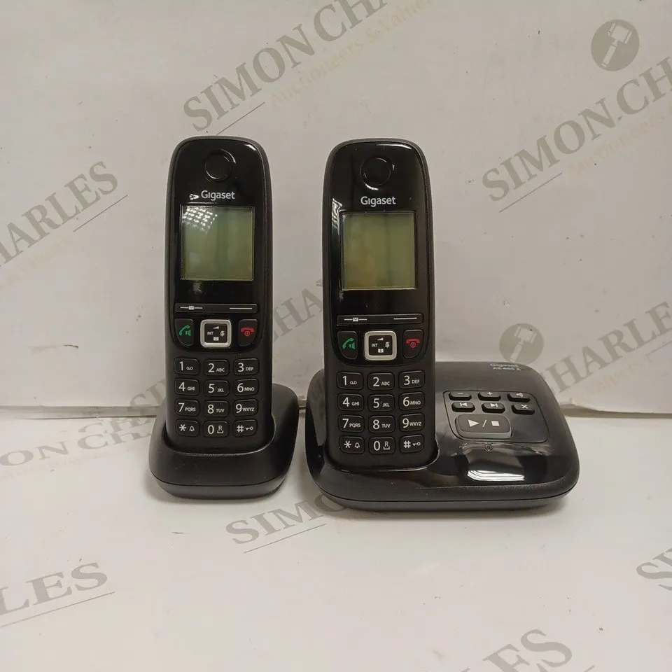 BOXED GIGASET AS405 A DUO HOME PHONE - BLACK. 