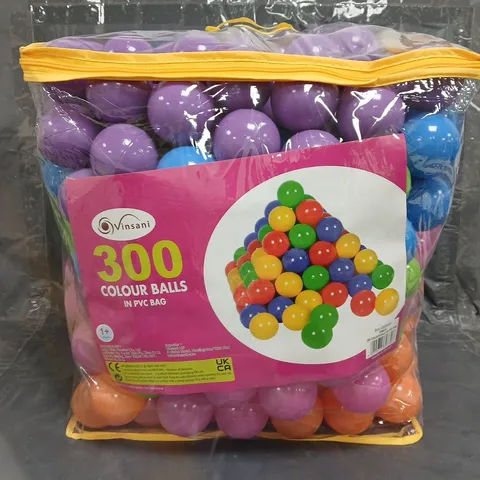 VINSANI 300 MULTICOLOURED BALLS IN PVC BAG