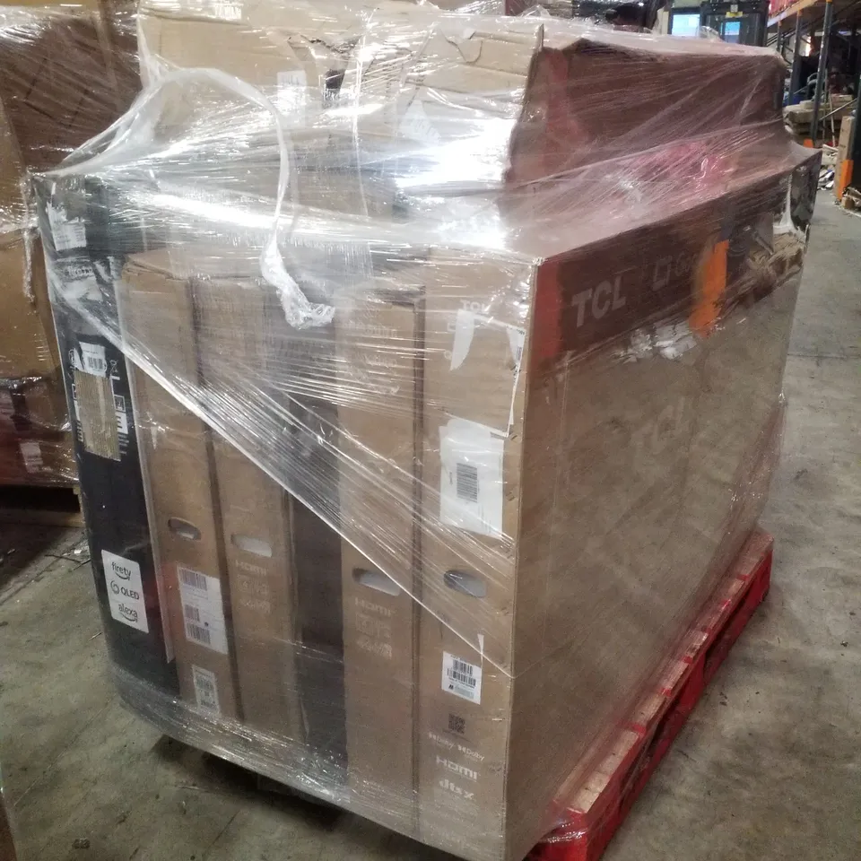 PALLET CONTAINING 8 DAMAGED TVS