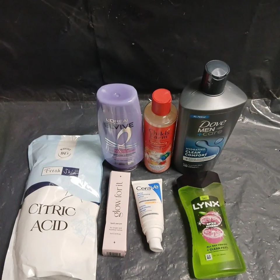 APPROXIMATELY 20 ASSORTED HEALTH & BEAUTY PRODUCTS TO INCLUDE LYNX BODY WASH, LASH SERUM, CHILDS FARM SHAMPOO ETC