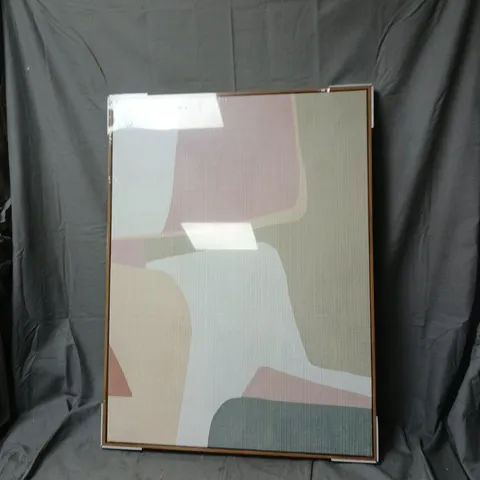 ABSTRACT HAND-PAINTED CANVAS 60X80 CM – FRAMED