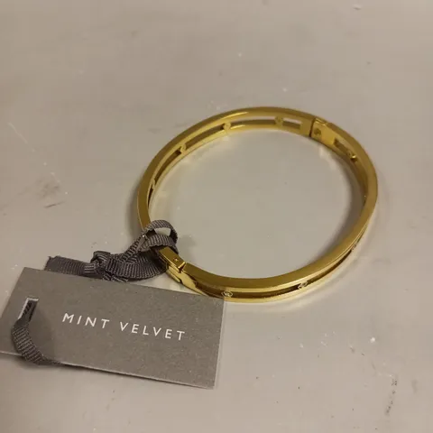 MINT VELVET GOLD PLATED STONE BANGLE
