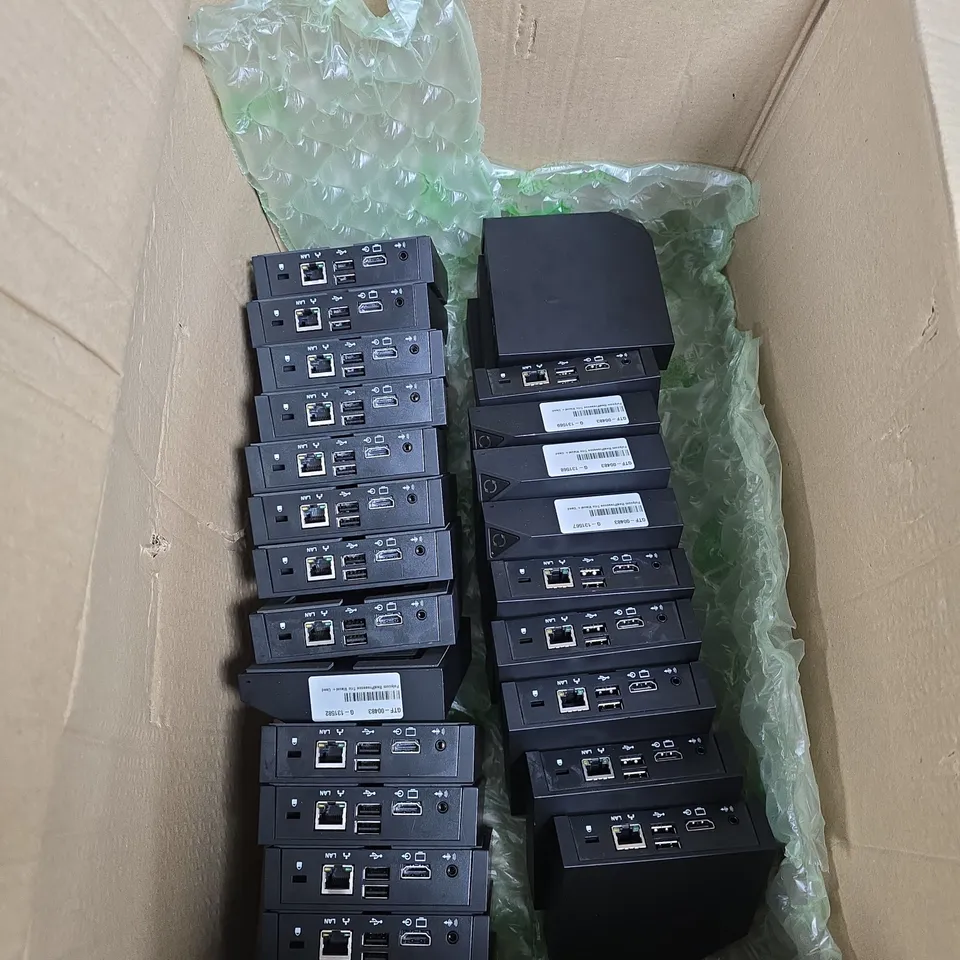 BOX OF APPROXIMATELY 25 POLYCOM REALPRESENCE TRIO VISUAL+