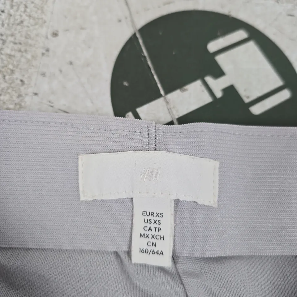 H&M SEQUIN TROUSERS – GREY, UK XS (EU XS)