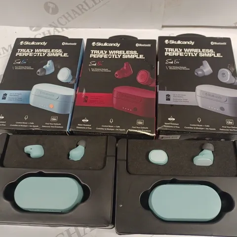 LOT OF 5 BOXED PAIRS OF SKULLCANDY SESH EVO TWS EARBUDS