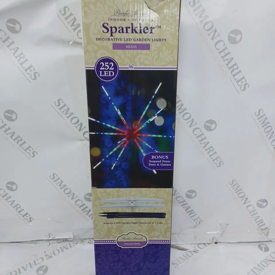 BOXED INDOOR-OUTDOOR SPARKLER DECORATIVE LED GARDEN LIGHTS 