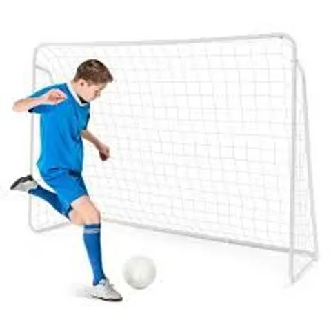 BOXED COSTWAY SOCCER TRAINING EQUIPMENT WITH NET AND METAL FRAME FOR YOUTH KIDS HOME PRACTICE TRAINING