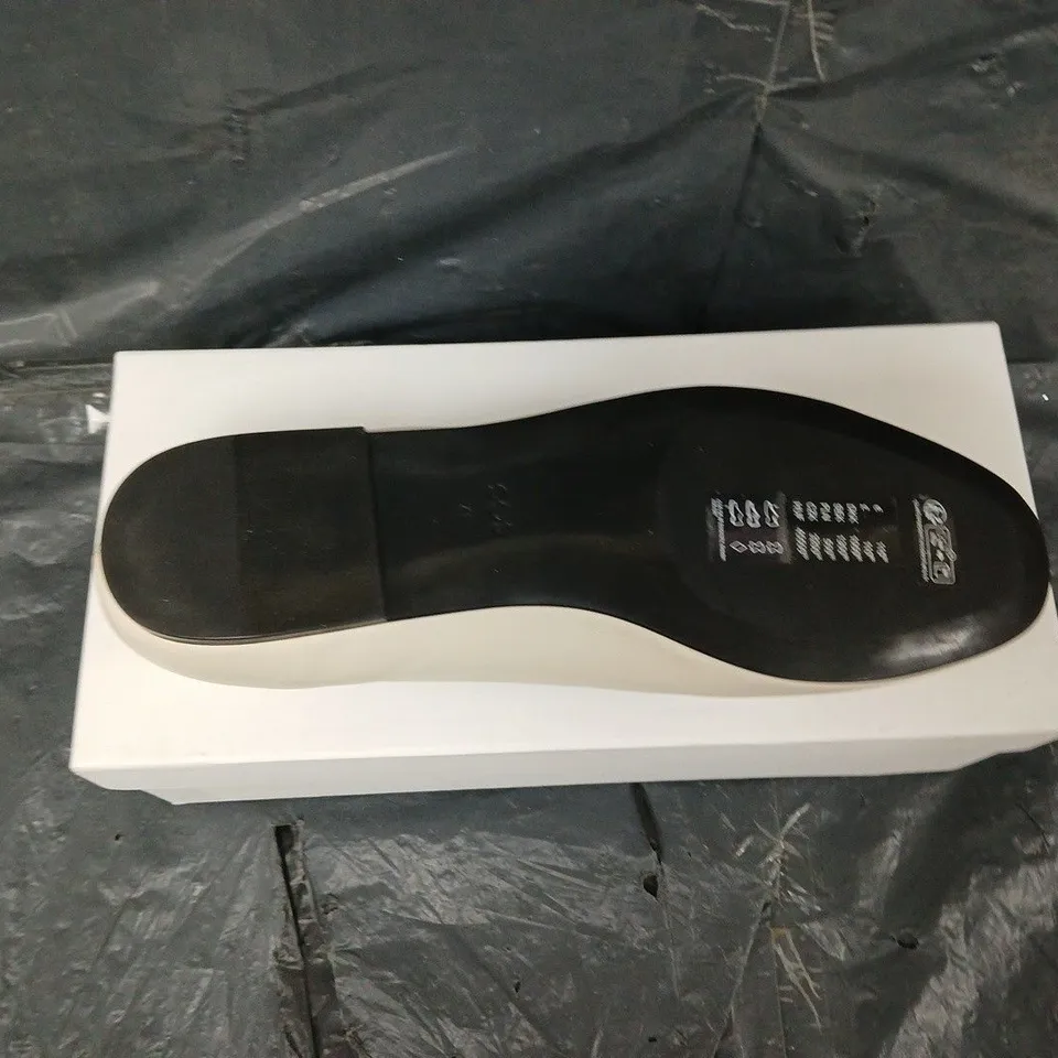 BOXED PAIR OF COS SLIP ON SHOES -UK SIZE 8