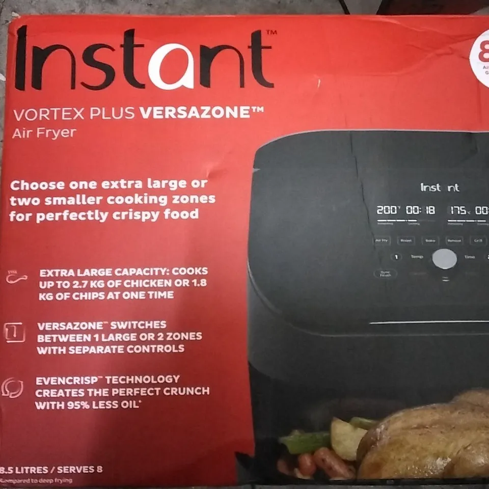 INSTANT VORTEX 8 IN 1 DUAL AIR FRYER 7.6L 
