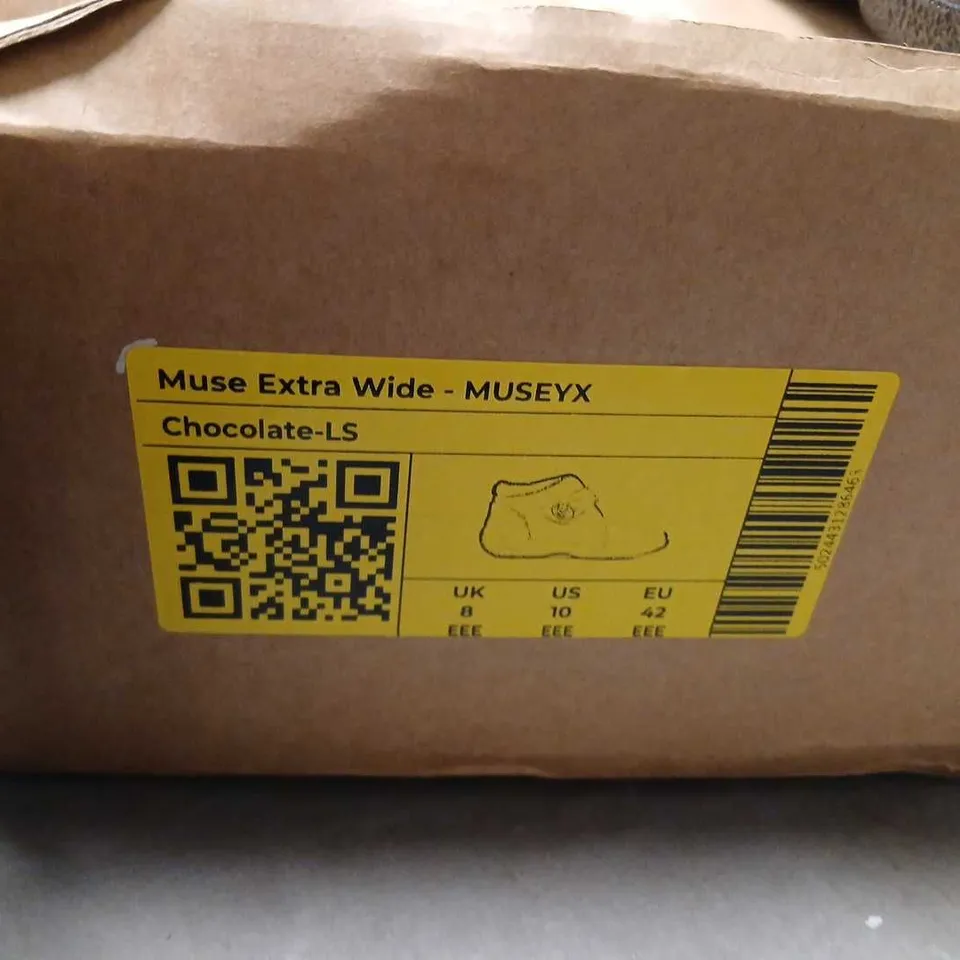 HOTTER MUSE EXTRA WIDE CHOCOLATE-LS ANKLE BOOT – UK 8