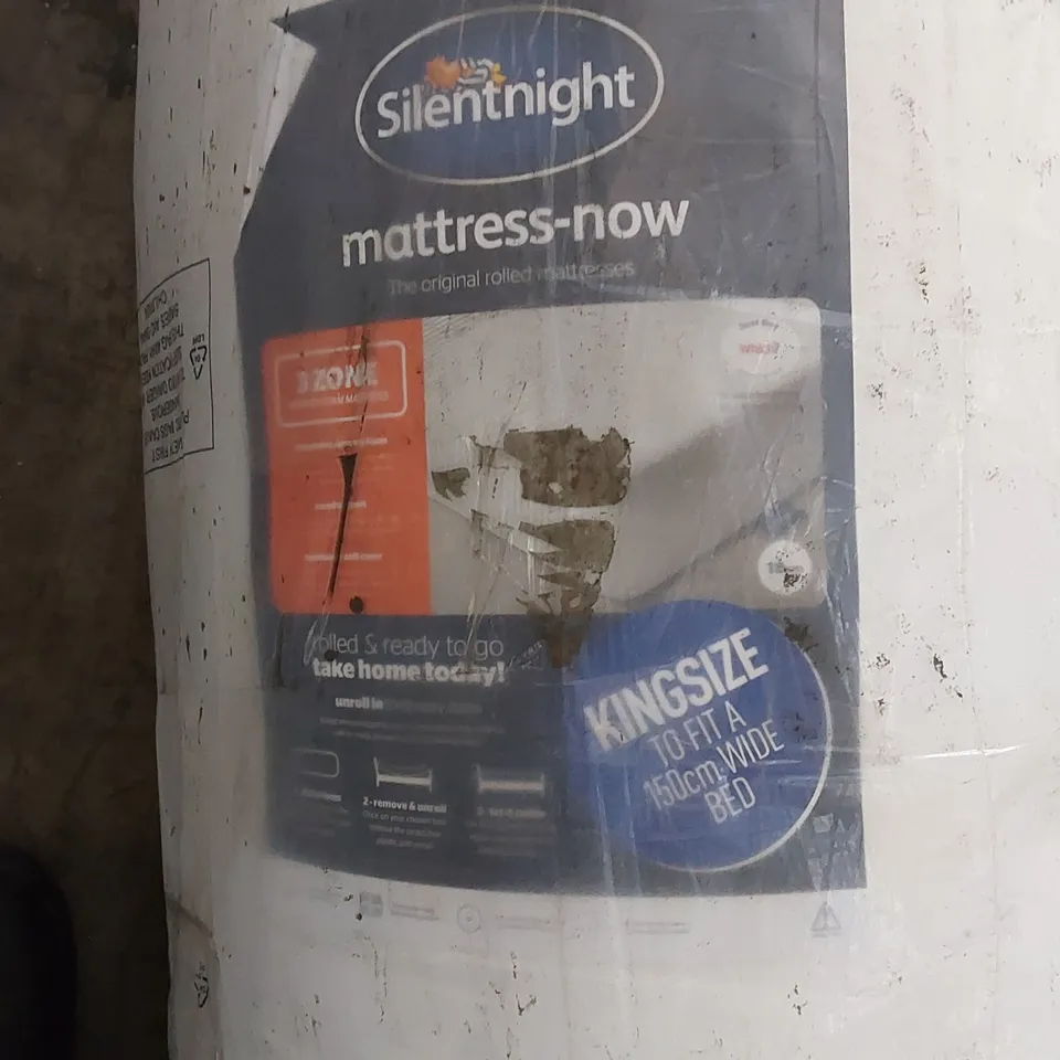 QUALITY BAGGED SILENTNIGHT ROLLED FOAM 18CM KING SIZED MATTRESS