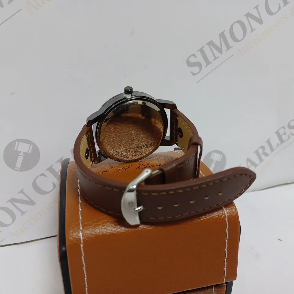 LA BANUS WATCH - STAINLESS STEEL - 3ATM WATER RESISTANT - LEATHER STRAP - DISPLAY BOX