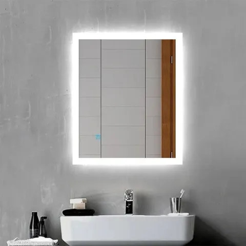 BOXED 60 X 50 CM ILLUMINATED LED BATHROOM MIRROR (1 BOX)