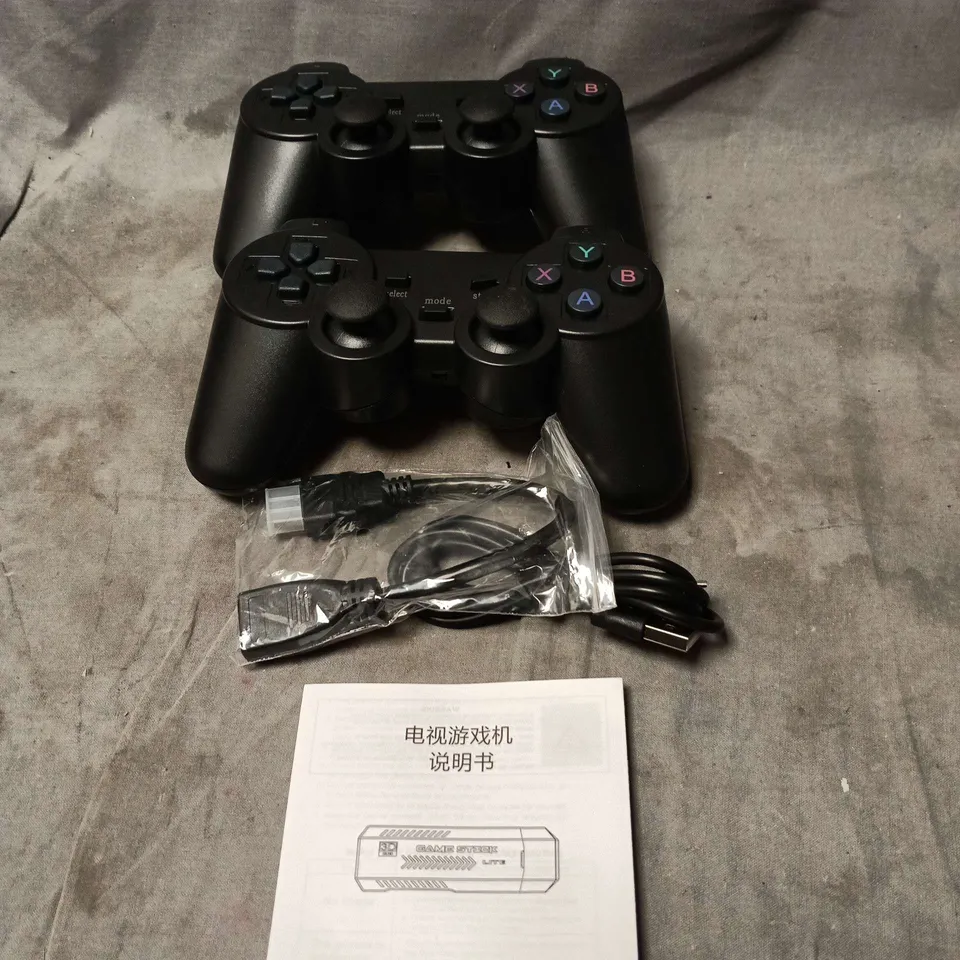 GAMESTICK X2+ WIRELESS CONTROLLER GAMEPAD (BOXED) + 2 BLACK WIRELESS CONTROLLERS, USB CABLE & MANUAL
